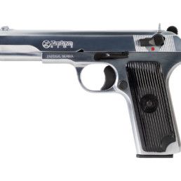 M70 AA 9mm Pistol chrome left angle