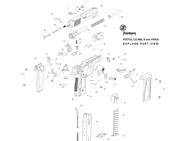 Pistol CZ 999/EZ9  - parts