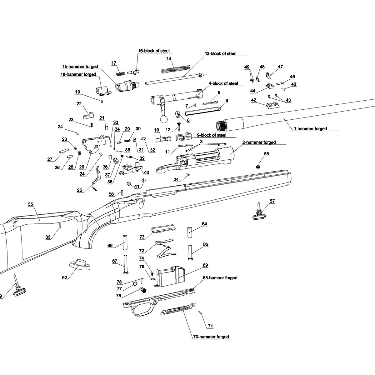 Marlin model 60 parts diagram