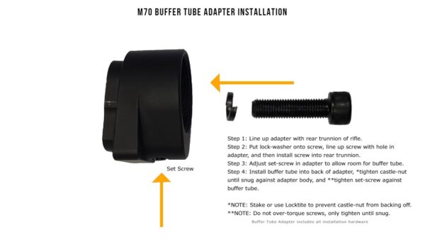 M70 BUFFER TUBE ADAPTER