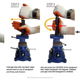 chart how to assemble install upper hand guard gas tube easy