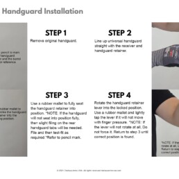 Handguard universal installation zastava step1