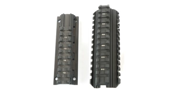 top bottom angle quad rail 1913 rail pistol