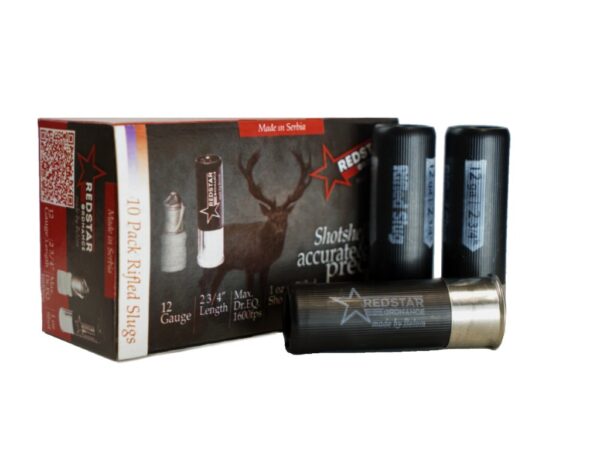 RedStar Ordnance 12 Gauge 1oz 2 3/4 in Rifled Slug Shotgun Ammunition