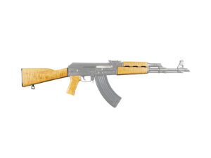 rifle ak m70 maple wood right view