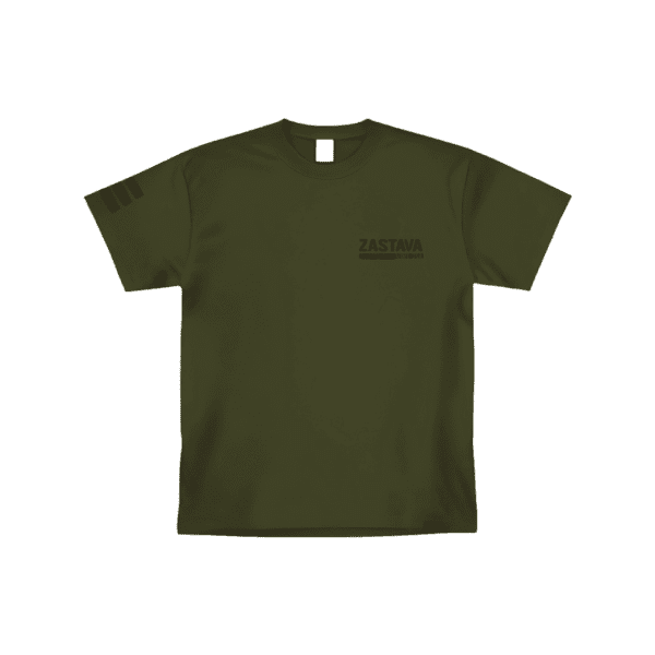 Zastava 2A T-shirt Green side logo