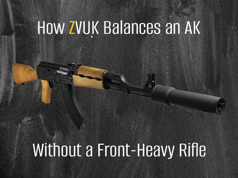 Skip the wobble: how ZVUK’s length, mass, and mounting keep balance neutral—no front-heavy rifle feel, just smoother tracking and faster follow-up shots.