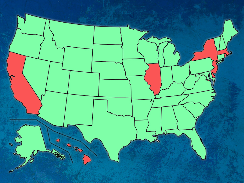 Suppressor Legal US States in 2025.