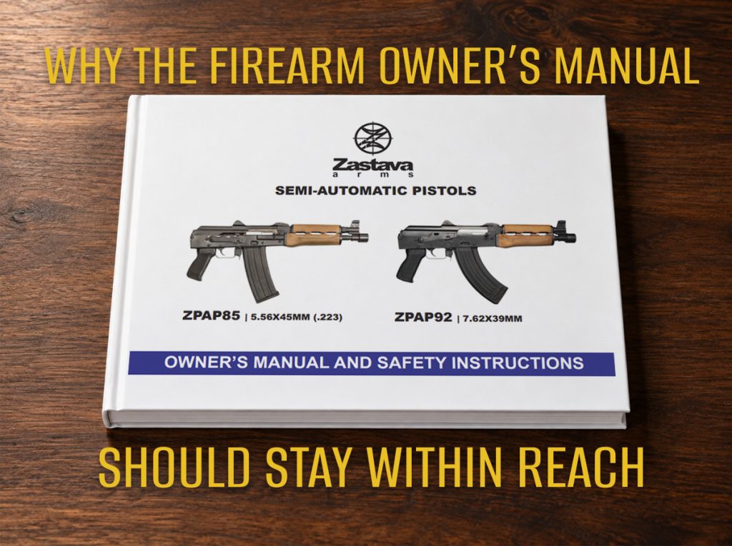 A firearm owner’s manual explains model-specific safety, operation, care, and service information. Learn how to use it as a practical ownership reference.