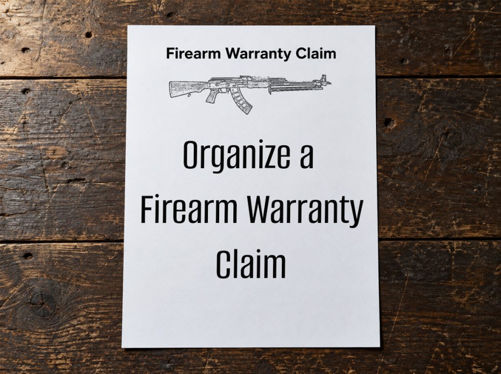 Prepare a firearm warranty claim with accurate model details, purchase records, clear photos, and a factual description of the issue.